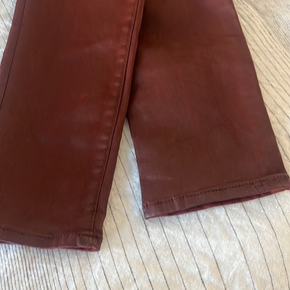 NWOT AG Farrah Skinny Ankle Coated Jeans sz 26 Rust Colored $285 current retail - Picture 5 of 5